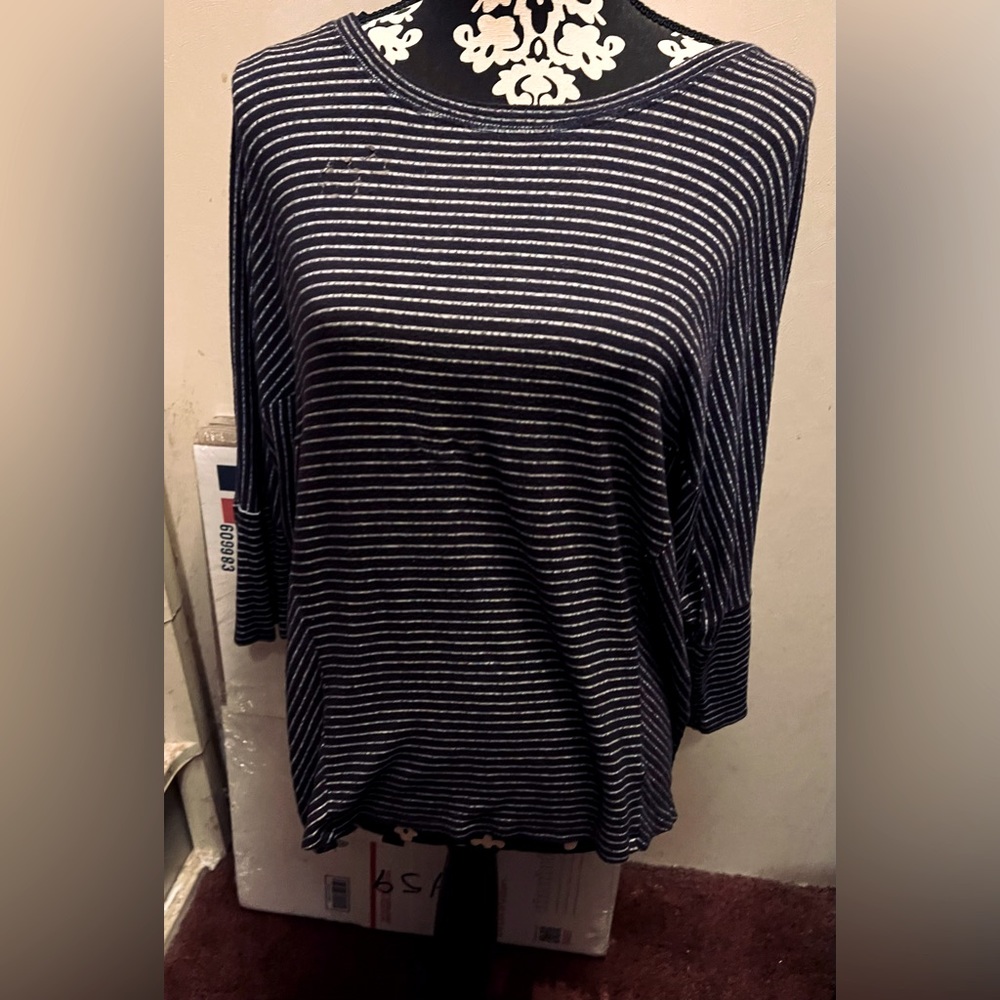 Stripe top. Size large